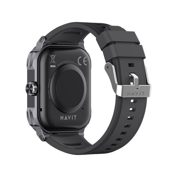 Смарт годинник HAVIT HV-M9040S IP67 Bluetooth Call Black 28236 фото
