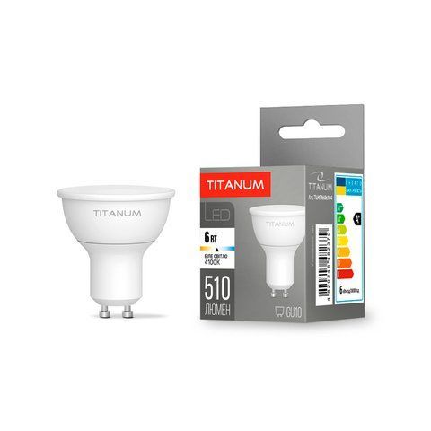 LED лампа TITANUM MR16 6W GU10 4100K 27006 фото