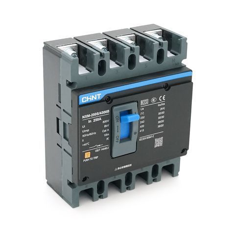 Автоматичний вимикач змінного струму CHINT NXM-250S-4300B-250A, 4P, 250A, 415V NXM-250S-4300B-250A фото