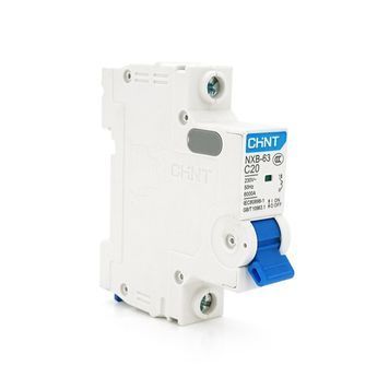 Автоматичний вимикач змінного струму CHINT NXB-63 1P C20, 20A NXB-63-1P-C20 фото