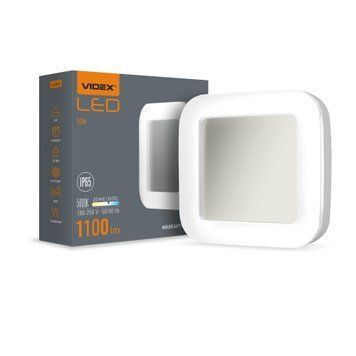 LED світильник ART IP65 квадратний VIDEX 15W 5000K 25246 фото