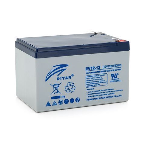 Тяговий акумулятор RITAR EV12-12,12V 12Ah, F2 (151 х 99 х 97), Q4 EV12-12 фото