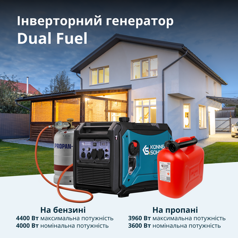 Інверторний газобензиновий генератор KS 4000iEG S KS 4000iEG S фото