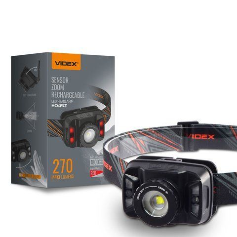 Налобний світлодіодний ліхтарик VIDEX VLF-H045Z 270Lm 5000K 26570 фото