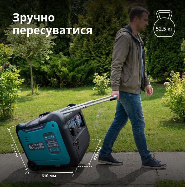 Інверторний газобензиновий генератор KS 5500iEG S KS 5500iEG S фото