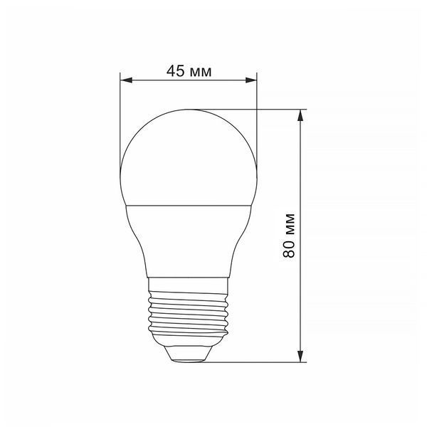 LED лампа VIDEX G45e 3.5W E27 3000K 23501 фото