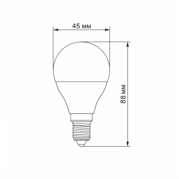 LED лампа VIDEX G45e 7W E14 3000K 24958 фото