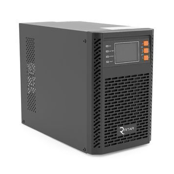 ДБЖ ON-LINE Ritar TOWER PT-1KSLI-LCD, 1000 Вт, 25,6 В постійного струму, 154 Вт&middot;год LiFePo4, роз&rsquo;єми Euro *2 шт., 1*USB, 1*RS232, 1*EPO, слот SNMP, Q2 PT-1KSLI-LCD фото