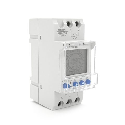 Реле часу Sinotimer TM929AK, на DIN-рейку, LCD, програмований, змінна батарея, 16А, 230V, 87х65х36 мм YT-TM929AK фото