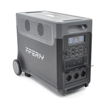 Портативная станция AFERIY AF-P310-EC-H, LiFePO4 3840Втч(max3600)Вт,MPPT 11.5-50В-20А(1500Вт),out220v. LED. 2-USB,4xType-C PD20/100Вт,DC+прикуриватель12В/10А, 584*321*464 мм, 40kg Aferiy AF-P310-EC-H фото