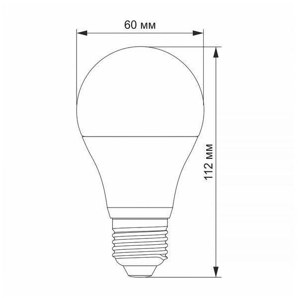 LED лампа VIDEX A60e 12V 10W E27 4100K al_24314 фото