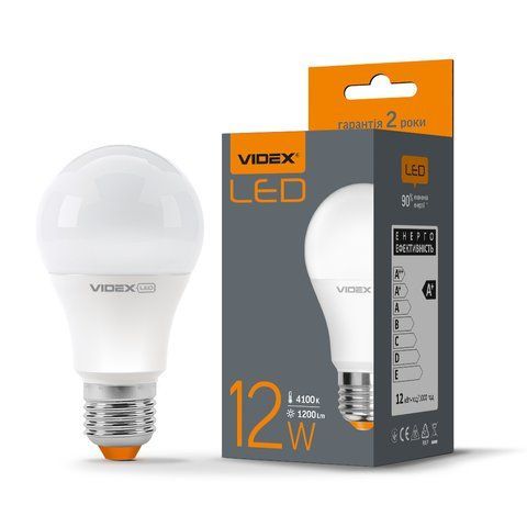 LED лампа VIDEX A60e 12W E27 4100K 23649 фото