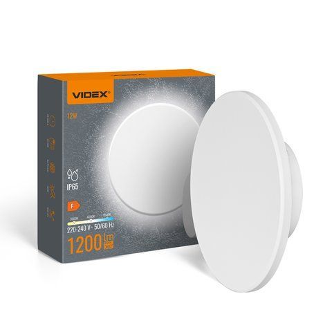 LED світильник настінний IP65 VIDEX WL03 12W 3000K-4000K-6500K White 28763 фото