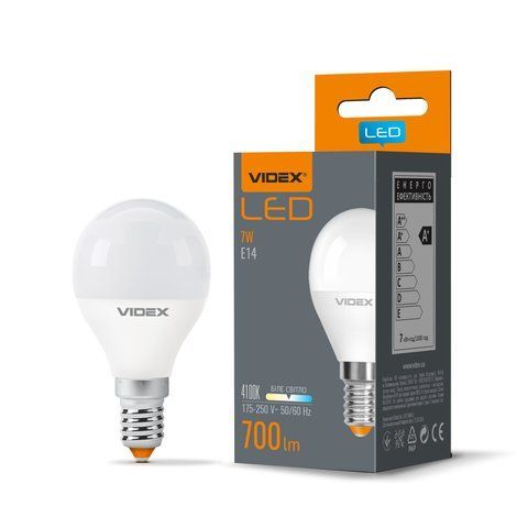 LED лампа VIDEX G45e 7W E14 4100K 24959 фото