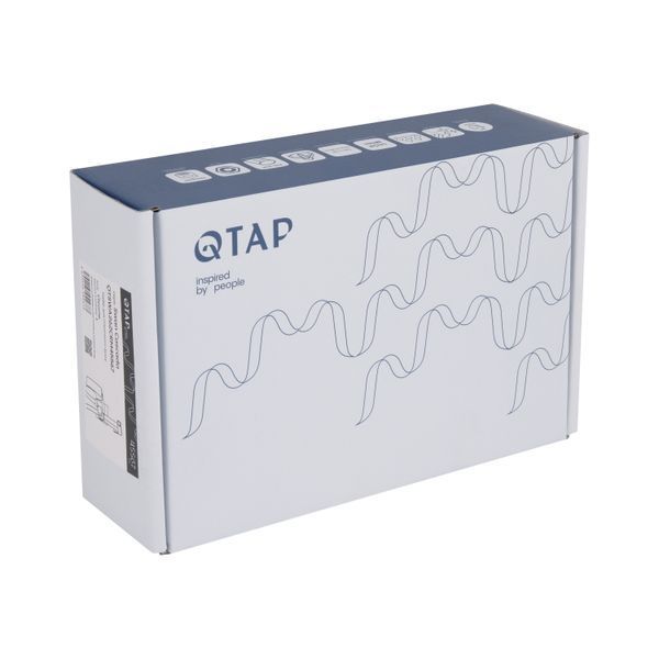 Набір для гігієнічного душу Qtap Swan Cascada прямокутний QTSWA262CRM45567 Chrome SD00051691 фото