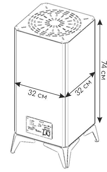 Обігрівач TWP Tower TWPT 1000 B WIFI TWPT1000BWIFI фото