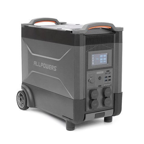 Power station ALLPOWERS R4000 APP Control, Wi-Fi, Bluetooth, 4000W, 3456Wh LiFePO4 3500Cycles, MPPT 3000w max, CAR port, DC12/24V, 4хAC 220V, 2xUSB-TYPE-C 100W, 2xUSB-A 18W, 2xUSB-A 12W, XT60, wireless 15W, Fast charge 60min, 540&times;490&times;300mm, 45kg R4000 фото