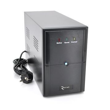 ДБЖ Ritar E-RTM1200 (720W) ELF-L, LED, AVR, 3st, 3xSCHUKO socket, 2x12V7Ah, metal Case Q2 (405*195*285) 10.2 кг (340*120*190) E-RTM1200L фото