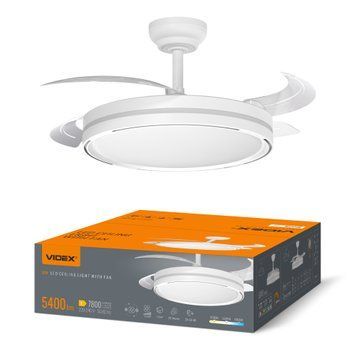 LED Світильник з вентилятором VIDEX CLF06 60W 3000K-4200K-6000K White 29184 фото