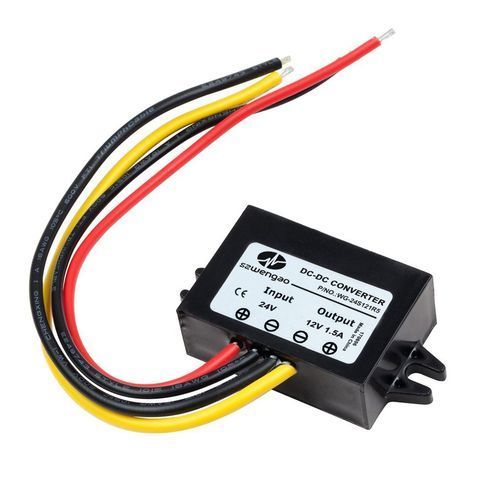 Перетворювач авто інвертор DC/DC 24V-12V 1.5A, IP67, 18W YT-WG-24S121R5 фото