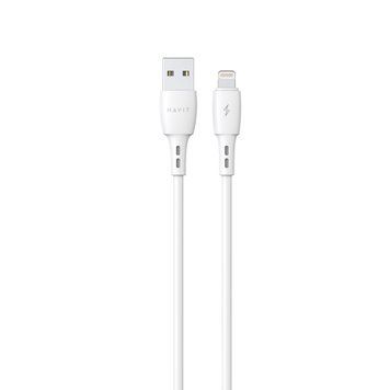 Кабель USB - Lightning HAVIT CB619C-L 2.1A 2м White 29245 фото