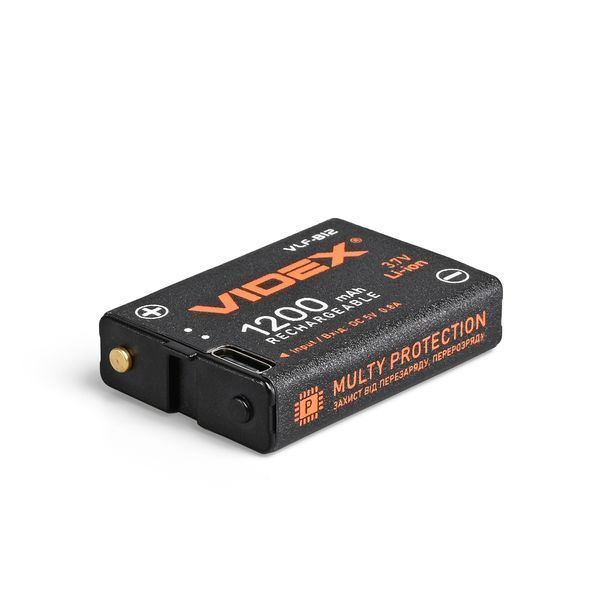 Акумулятор Videx Li-ion VLF-B12 (захист) 1200mAh 1шт BLISTER 27219 фото