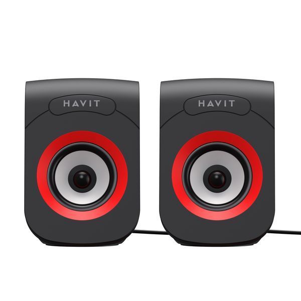 Стерео колонки HAVIT SK599 USB 6W Black/Red 24164 фото