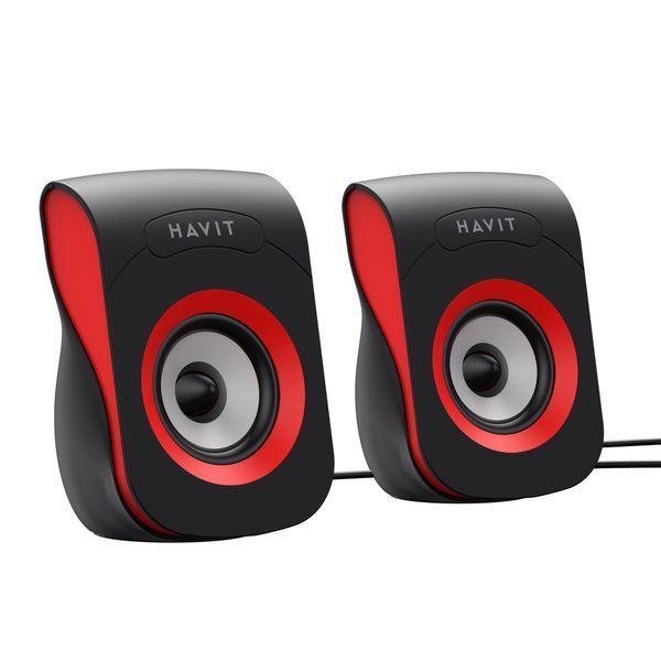 Стерео колонки HAVIT SK599 USB 6W Black/Red 24164 фото