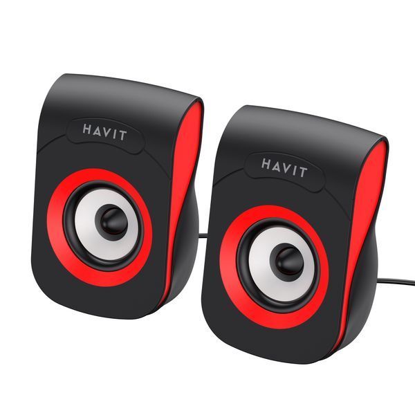Стерео колонки HAVIT SK599 USB 6W Black/Red 24164 фото