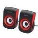 Стерео колонки HAVIT SK599 USB 6W Black/Red 24164 фото 5