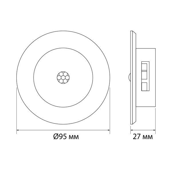 LED Світильник акумуляторний з датчиком руху VIDEX VL-NL114W-G 28976 фото
