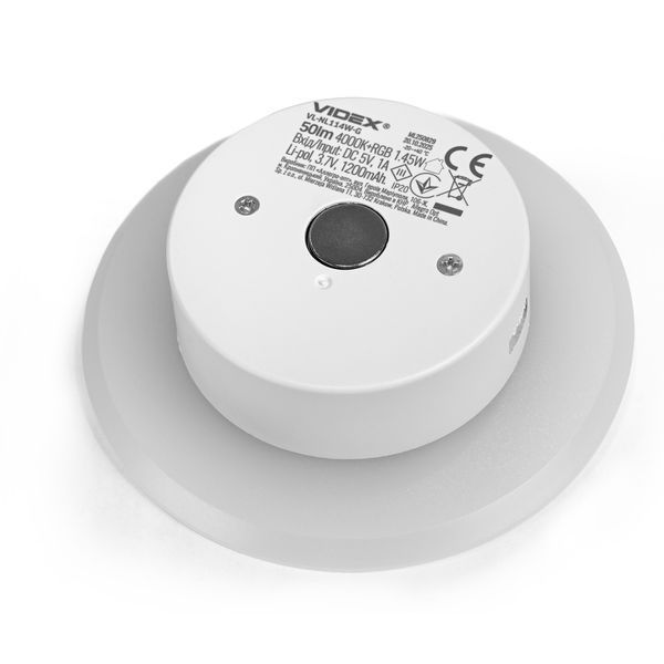 LED Світильник акумуляторний з датчиком руху VIDEX VL-NL114W-G 28976 фото