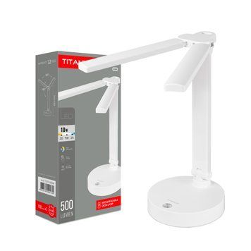 LED лампа настiльна з акумулятором TITANUM TLTF-015W 10W 3000-6000K 29216 фото