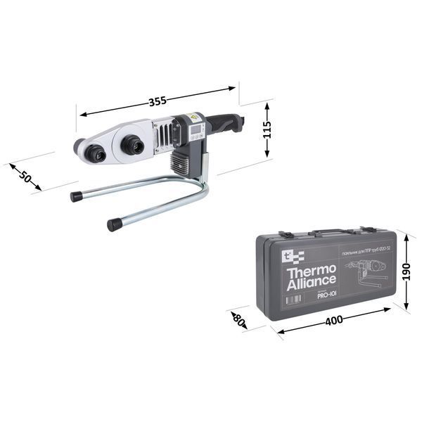 Паяльник для пластикових труб Thermo Alliance PRO-101 &Oslash;20-32 (автоматичний з дисплеєм, 600W) SD00052961 фото