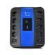 ДБЖ Ritar U-Smart-1000 (600W), LED, AVR, 3st, 8xSCHUKO socket, 1x12V9Ah, USB x2, RJ45, plastik Case RS628U фото 2