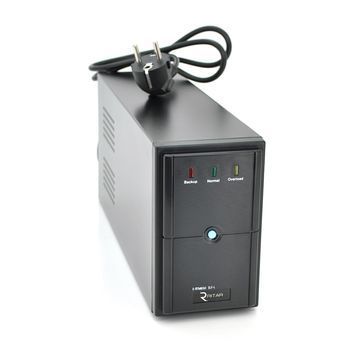 ДБЖ Ritar E-RTM650 (390W) ELF-L, LED, AVR, 2st, 2xSCHUKO socket, 1x12V7Ah, metal Case Q4 (370*130*210) 4,8 кг (310*85*140) E-RTM650L фото