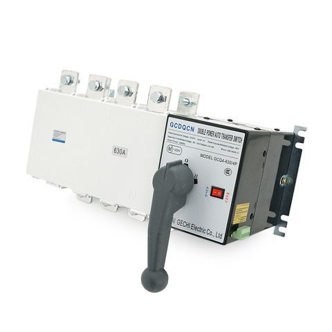 Автомат введення резерву (АВР) чотириполюсний GCQ4P630A, 220V/630A, Здатність, що вимикає KA: 6, Гвинтова фіксація, 443*273*265мм GCQ4P630A фото