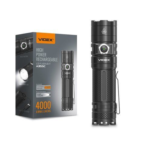 Портативний світлодіодний ліхтарик VIDEX VLF-A355C 4000Lm 5000K 27214 фото