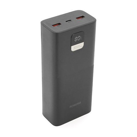 Power Bank FONENG P55 30000mAh, 2*USB+Tepe-C, Black, 0.580kg, Box FONENG P55 фото