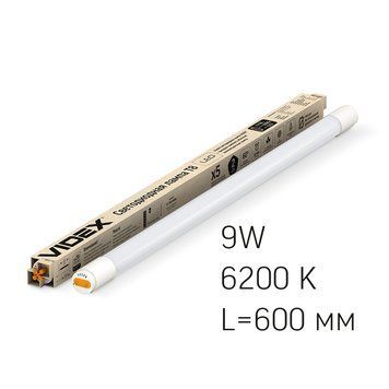 LED лампа VIDEX T8b 9W 0.6M 6200K матова 23374 фото