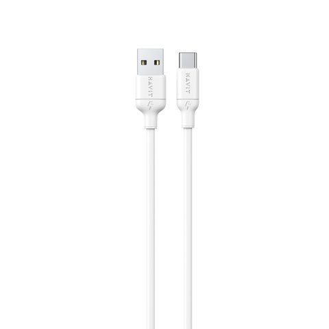 Кабель USB - USB-C HAVIT CB674 3A 1м White (silicone) 29241 фото