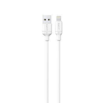 Кабель USB - Lightning HAVIT CB675 2A 1м White (silicone) 29242 фото