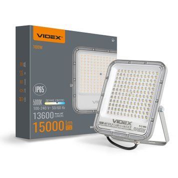 LED прожектор PREMIUM VIDEX F2 100W 5000K 25959 фото