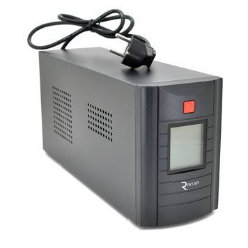 ДБЖ Ritar RTM1000 (600W) Proxima-D, LCD, AVR, 3st, 3xSCHUKO socket, 2x12V7Ah, metal Case (350х120х190) Q2 RTM1000D фото