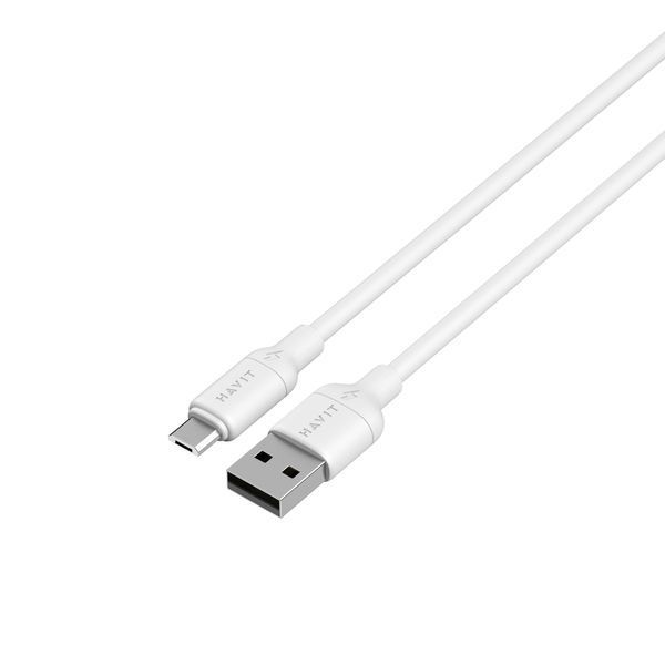 Кабель USB - Micro USB HAVIT CB678 3A 1м White (silicone) 29243 фото
