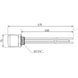 ТЕН з термостатом Galmet GE, 2&nbsp;кВт, 230 В - 5/4" (1 1/4") (100-140&nbsp;л) (41020001) SD00054074 фото 2