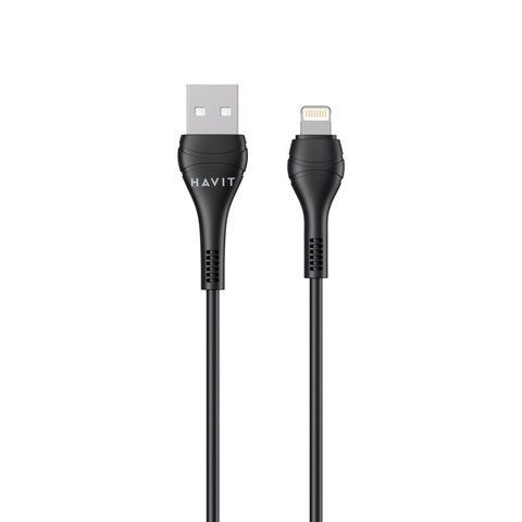 Кабель USB - Lightning HAVIT CB6160-L 2A 1.8м Black 28751 фото