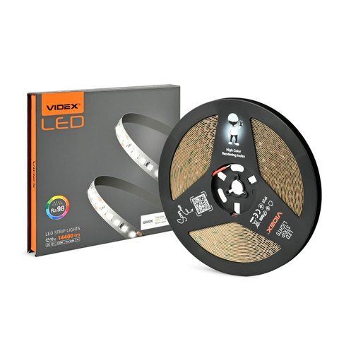 LED стрічка VIDEX DC12V 120W 10M 6000K Ra98 IP20 (VL-LST28144-12126-B10) 28216 фото