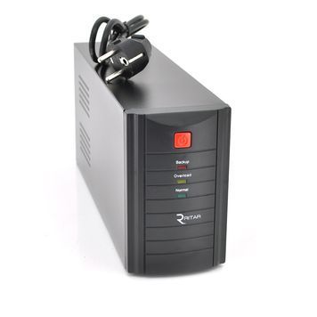 ДБЖ Ritar RTM1200 (720W) Proxima-L, LED, AVR, 3st, 3xSCHUKO socket, 2x12V7.5Ah, metal Case (350х120х190) Q2 RTM1200L фото