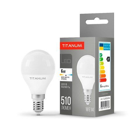 LED лампа TITANUM G45 6W E14 4100K 24999 фото